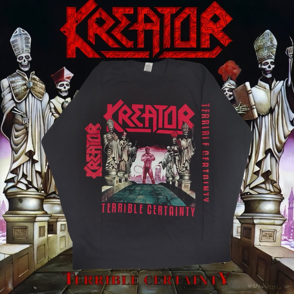 Longsleeve Band Thrash Metal KREATOR - TERRIBLE CERTAINTY Official License