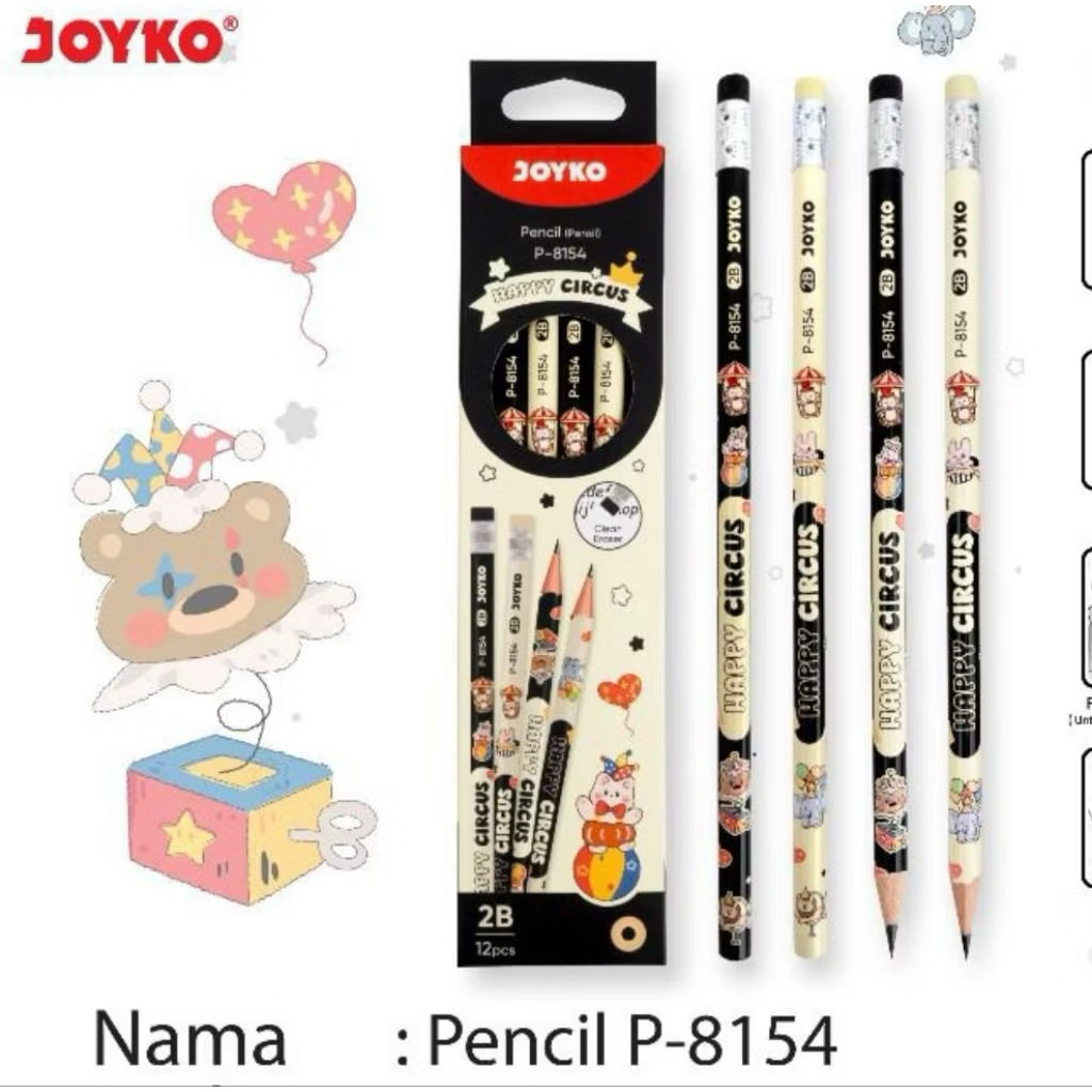 

Pensil serut kayu Joyko 2B P-8154 (1LUSIN)
