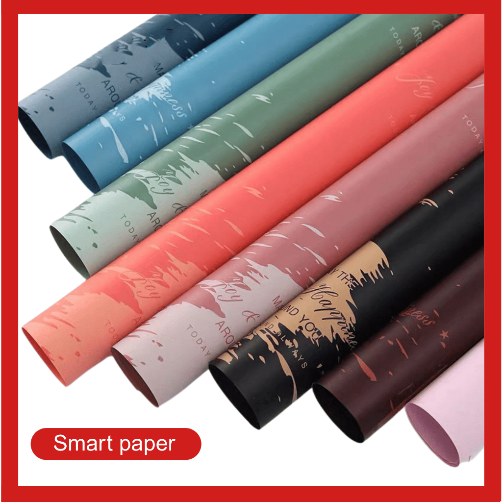

Isi 20 LEMBAR Flower Wrapping Paper BiColor Cellophane Kertas Bunga Buket Dua Warna Flower Cellophane KB047