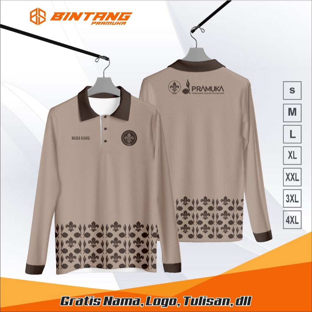 Jersey Pramuka printing kaos pramuka baju pramuka PDL Pembina (bisa satuan)