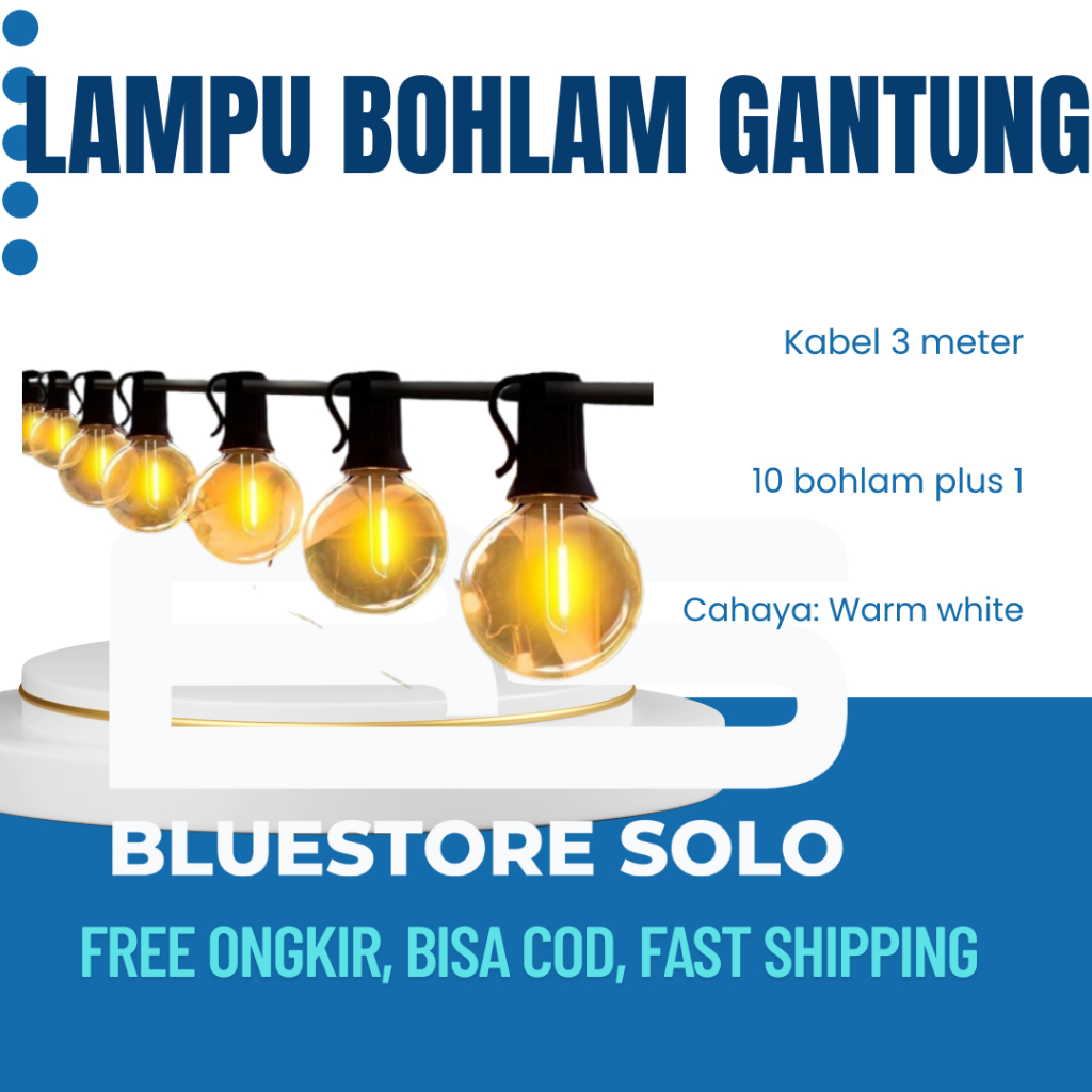 Lampu Bohlam Gantung Lampu Dekorasi Cafe Lampu Outdoor Indoor Lampu Fitting Outdoor Dekorasi