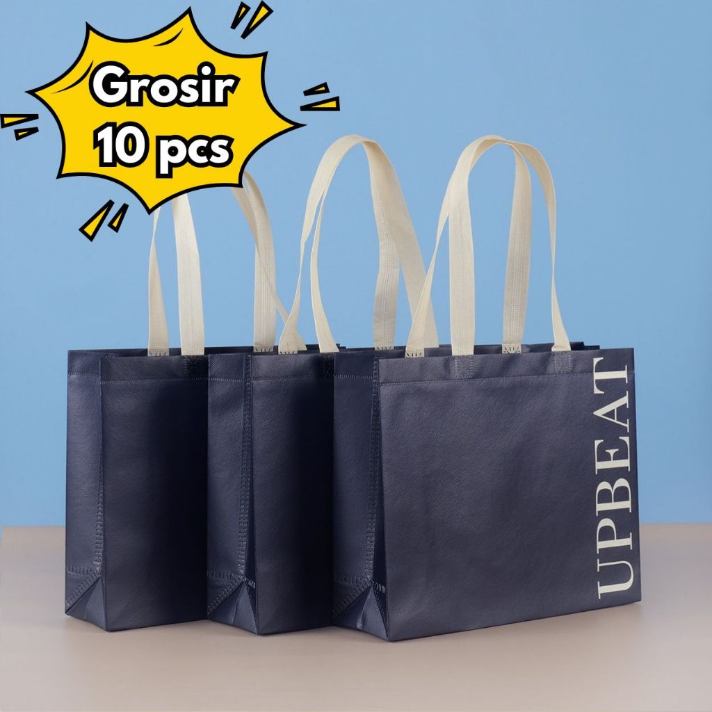 

10PCS Grosir stock tersedia Tas Spunbond Handle | Goodie Bag | Tote Bag | Souvenir | Hampers |untuk Toko Baju| Selamatan Haji Khitan Ultah Wedding 28x20x10 32x27x10 43x32x10 47x36x10