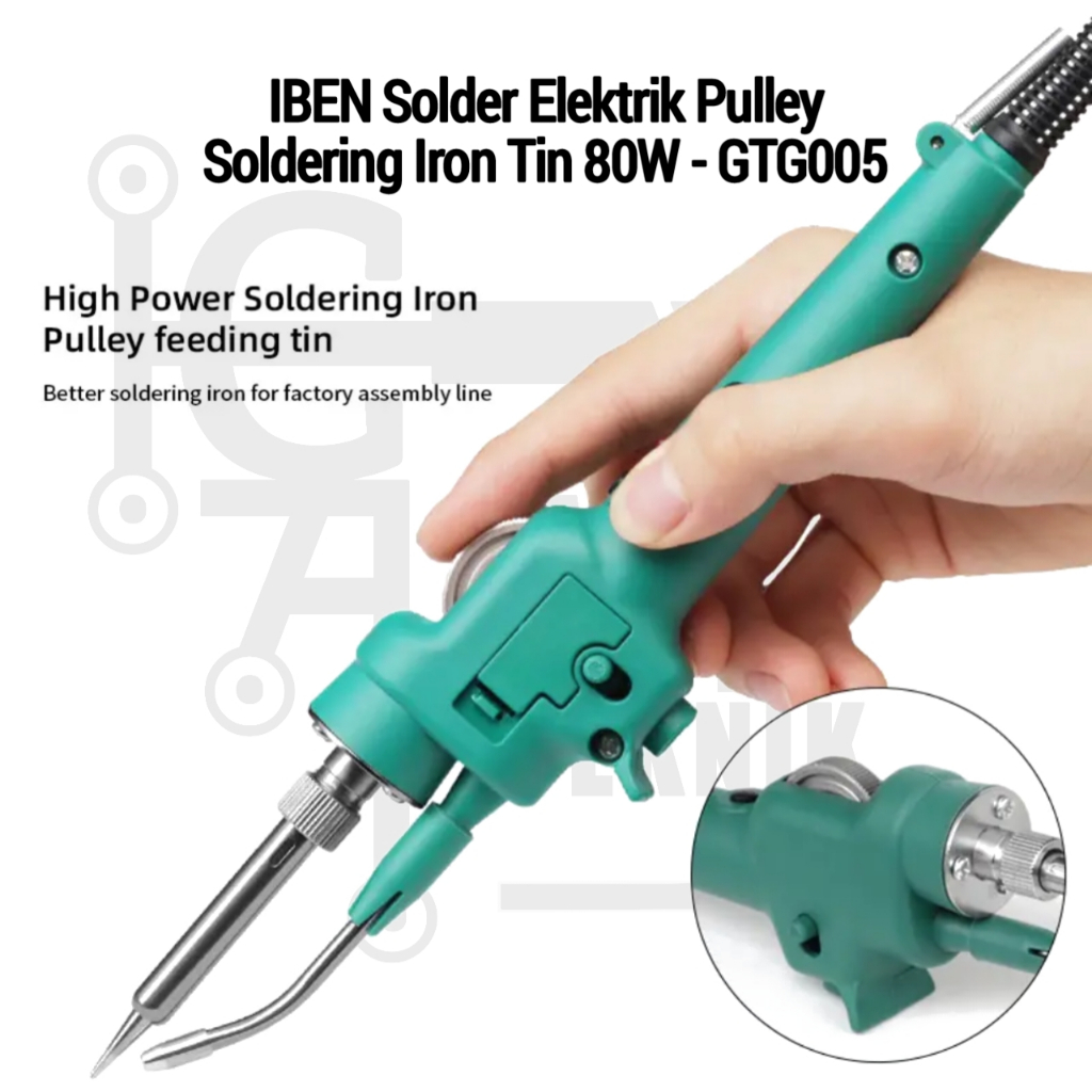 Solder Otomatis Timah IBEN Solder Elektrik Pulley 80W Soldering Iron Tin 80W - GTG005