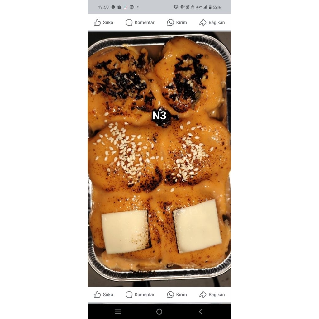 

Dimsum Menthai ayam isi 6