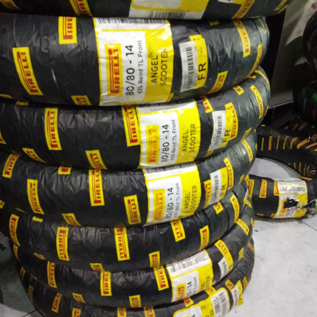 Ban Luar Pirelli Angel Scooter 80/80-14 Tubeless Depan – 100% Original