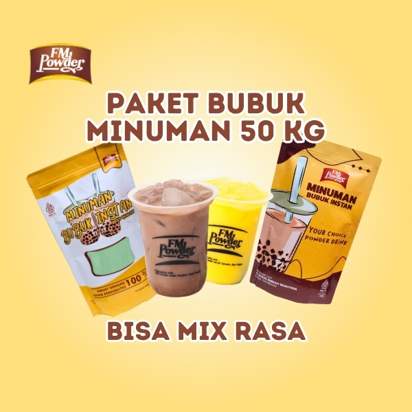 

[ LEBIH MURAH!! ] FM POWDER PAKET 50 KG BUBUK MINUMAN PREMIUM / SERBUK MINUMAN USAHA KEKINIAN / BUBUK KEMASAN USAHA MINUMAN