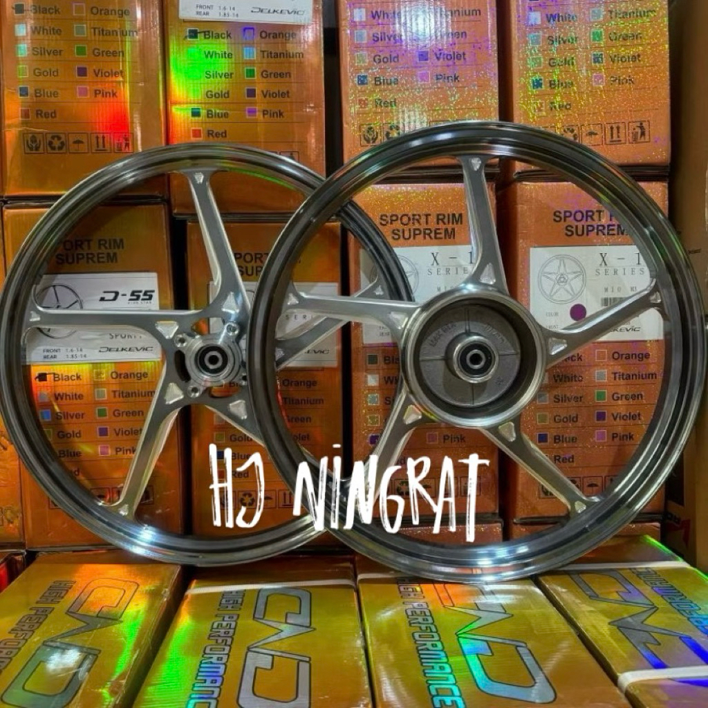 VELG RACING DELKEVIC D-55 P5 Copy VND AK55 Honda All Supra110/SupraFit/SupraX/Kharisma/Grand/Revo/Le