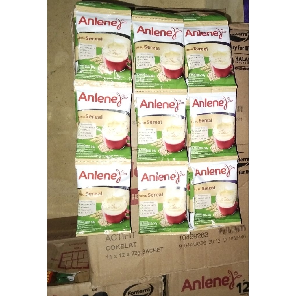 

Anlene Susu Sereal 30gr 1 renceng (isi 10 sachet)