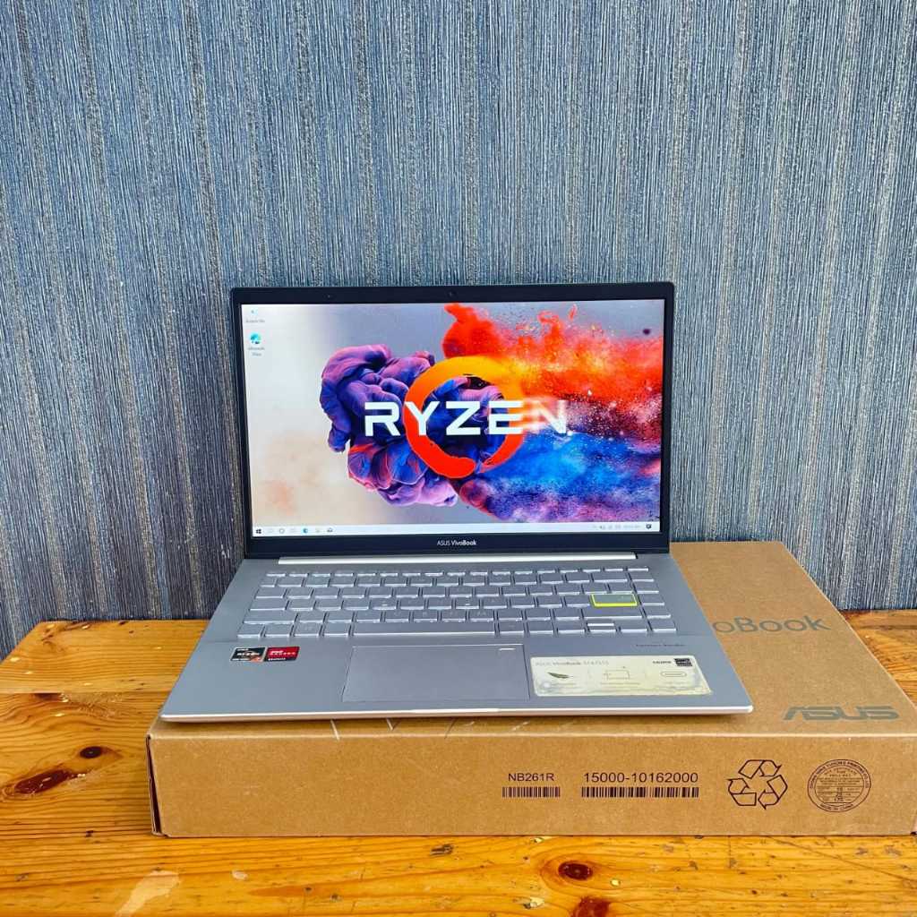 Laptop Asus Vivobook S14/S15 M433UA, Amd Ryzen 7 - 5700U, SIilver Green, BERGARANSI