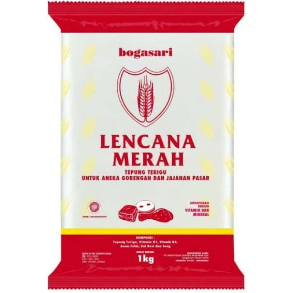 

Bogasari Tepung Lencana Merah 1kg