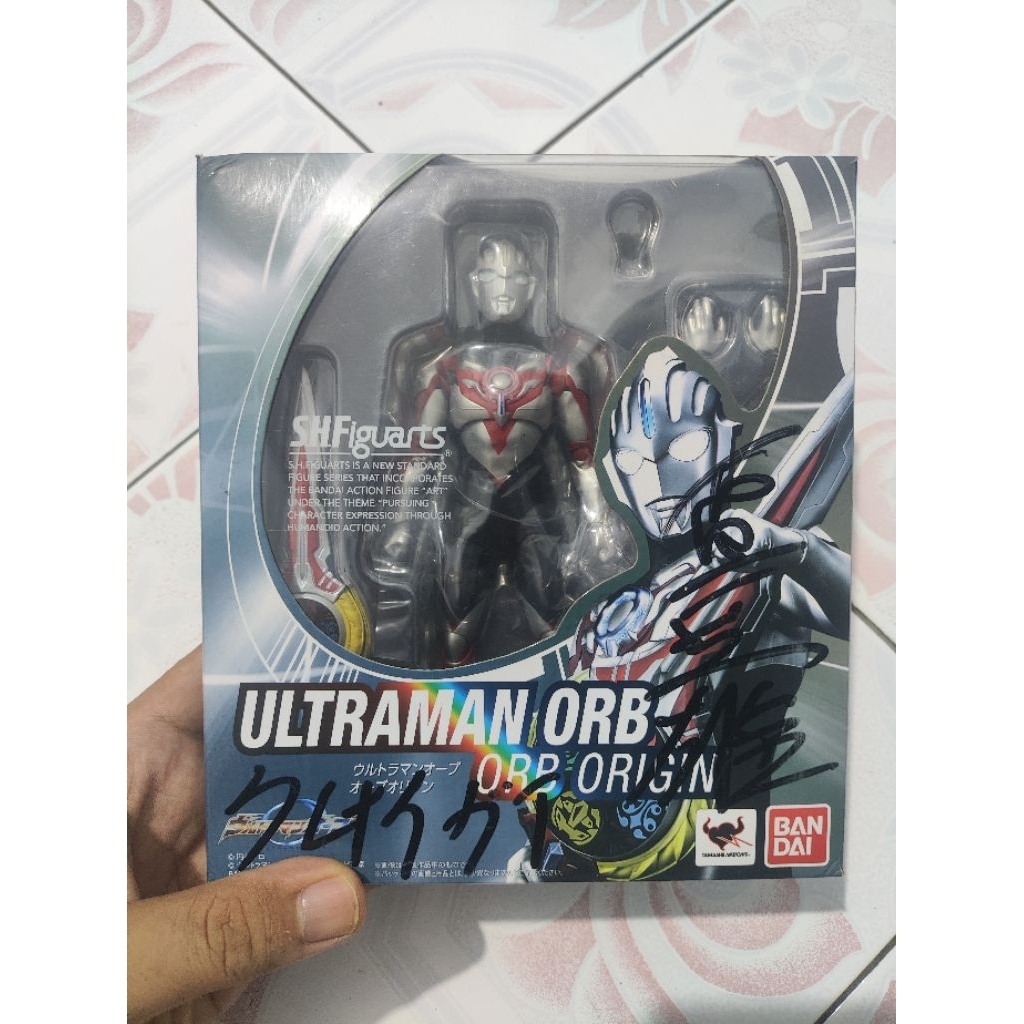 Shf Ultraman Orb Origin ori ultra man bandai signed by hideo ishiguro