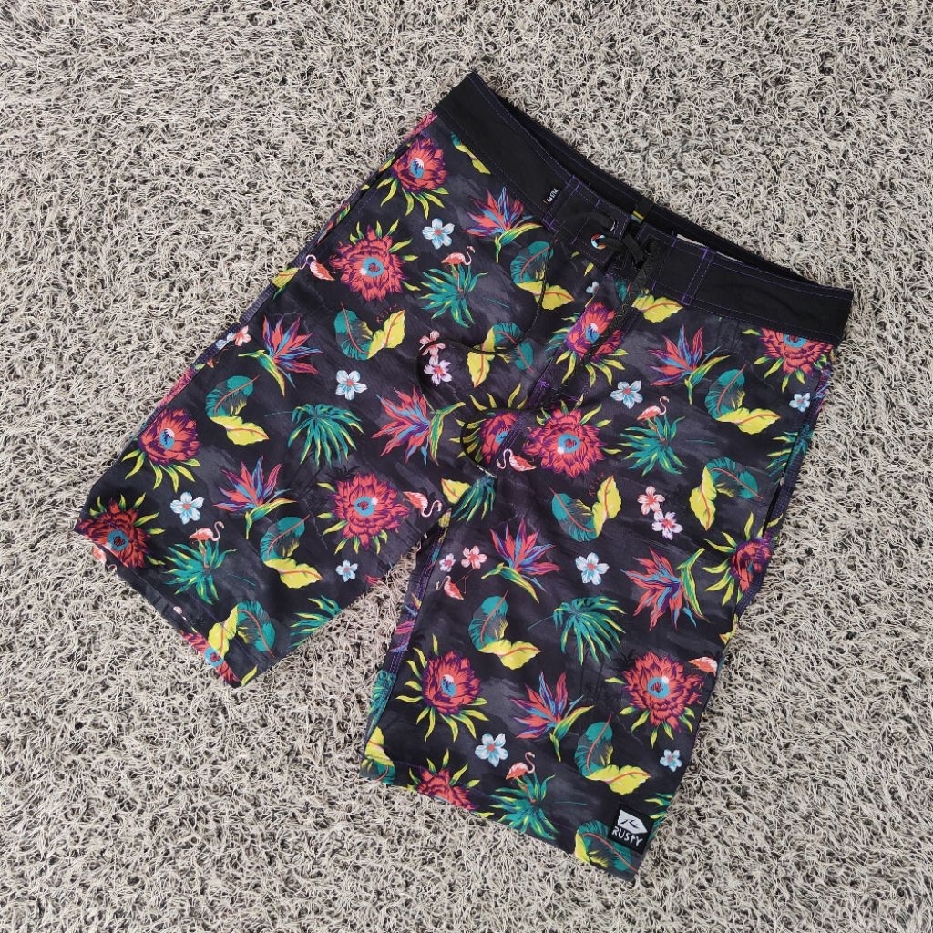 SP24 rusty floral surf pants celana pantai rusty original celana hawaii