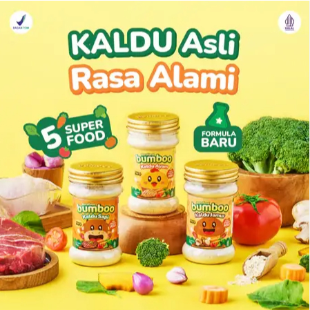 Bumboo Bumbo Kaldu MPASI Ayam Jamur Keju Bubuk Teri Bubuk Cheese Powder Baby Bayi / Kaldu MPASI Bayi