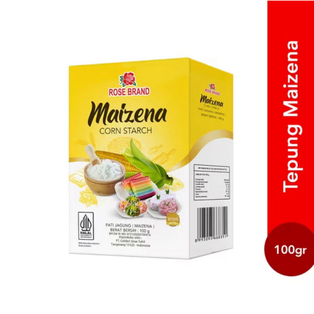 

Rose Brand Maizena 100g – Tepung Jagung Halus Serbaguna, Cocok untuk Kue & Masakan