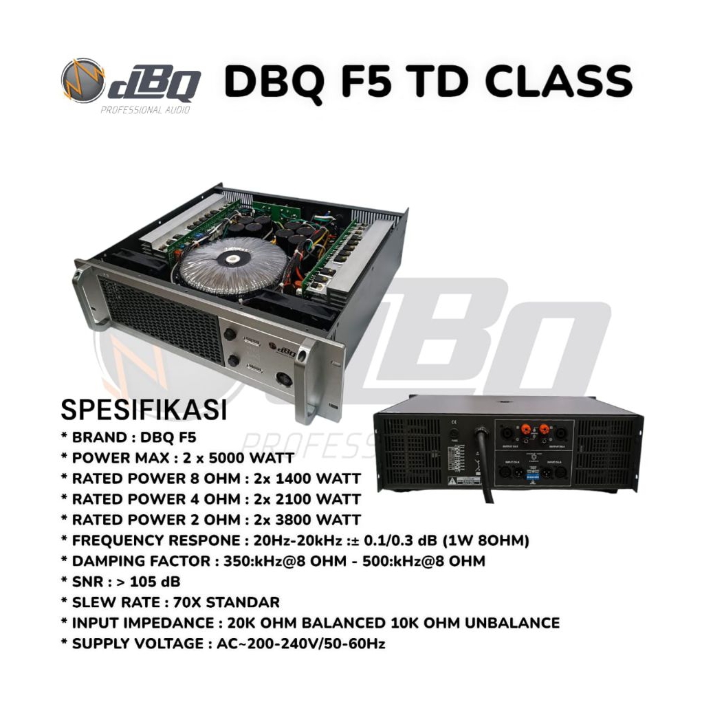 Power amplifier dBQ F5 TD Class Original