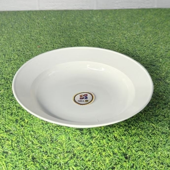 PIRING PLASTIK TUJUH [1 LUSIN] FOOD GRADE WARNA PUTIH