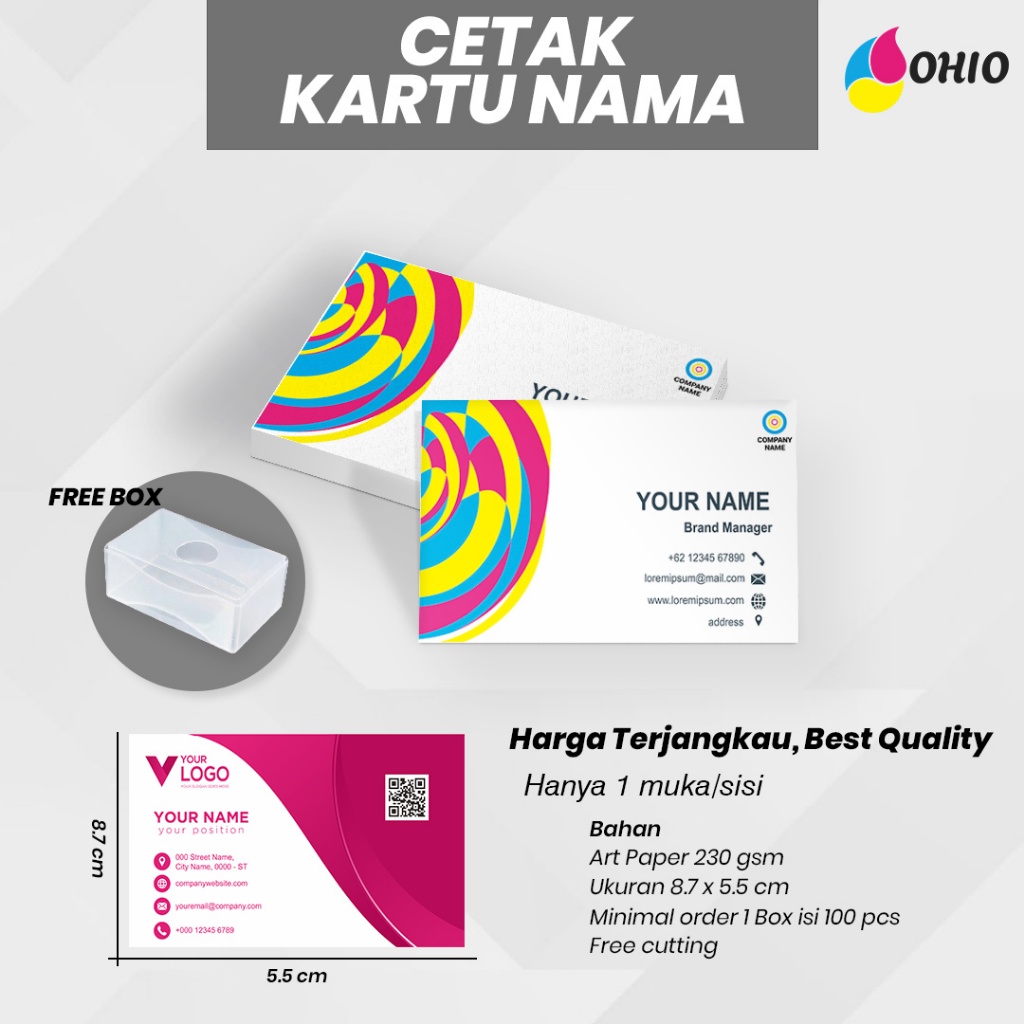 

Ohio * Cetak Name Card |Kartu Nama Custom Premium | Print Kartu Nama | Name Card Print