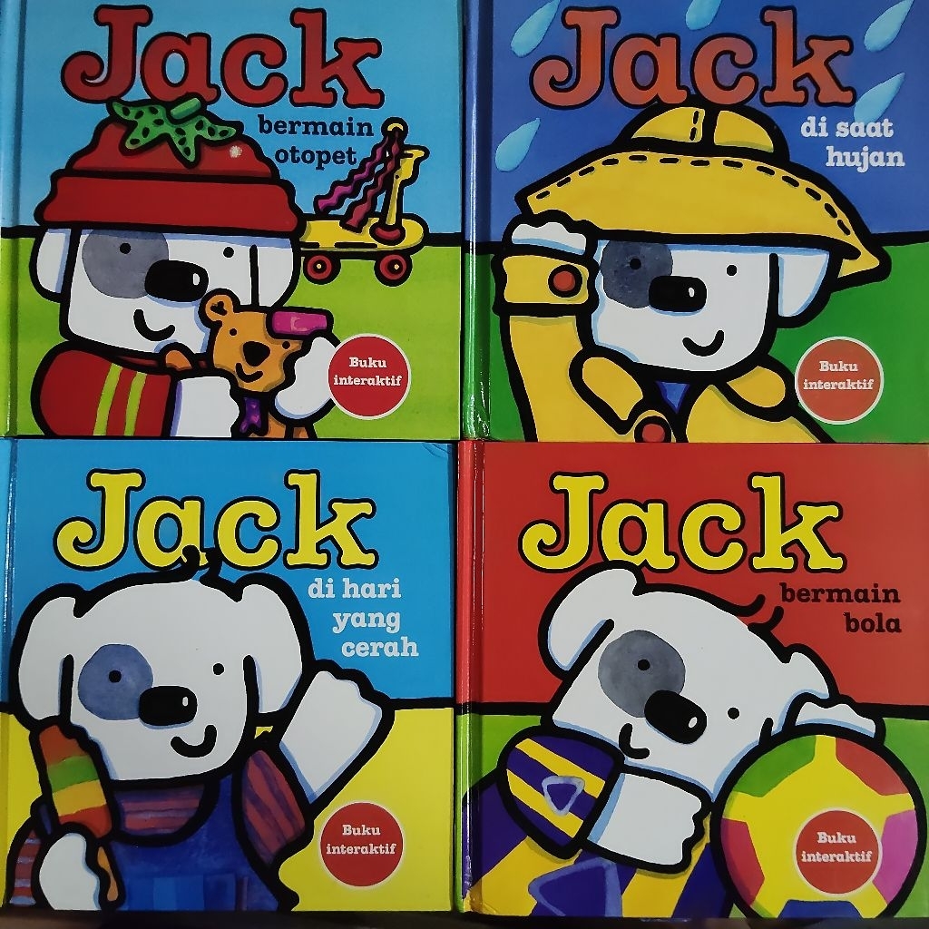 Buku Original • Buku Interaktif Lift The Flap & Slide Book Eksklusif Seri Jack Bermain Bola / Bermai