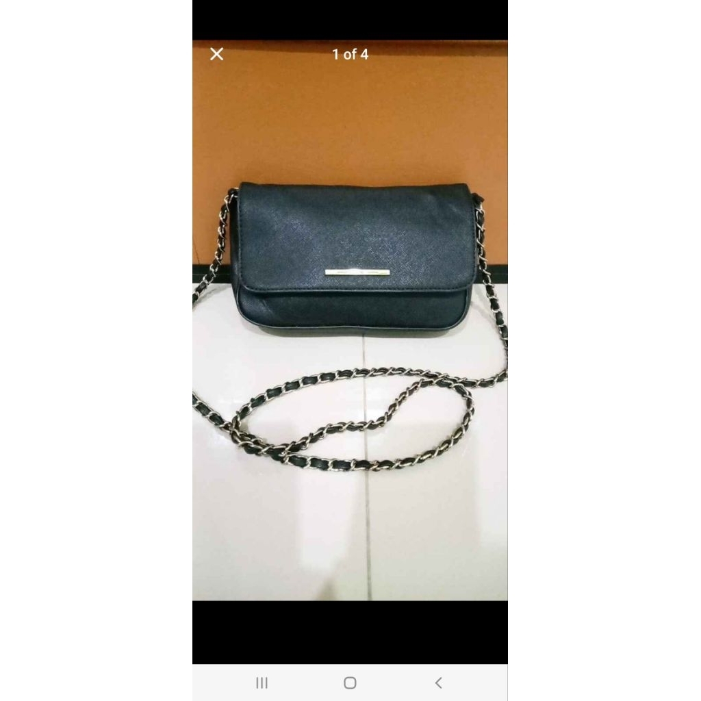 Tas sling rantai / tas selempang / tas pesta kulit asli mCLanee