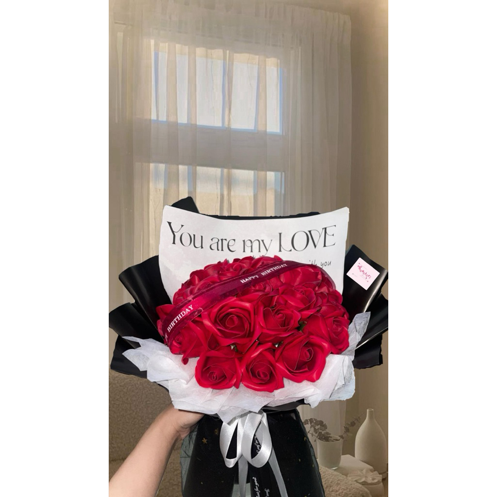 Buket Bunga Mawar | Buket Bunga Rose | Buket Ulang tahun| Kado Untuk Wanita| Kado Untuk Cowok | Hadi