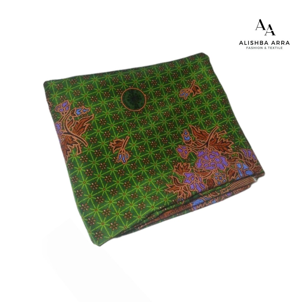 Kain Batik Muslimat Nu Wanita Terbaru 2025 Hijau Tua Bahan Meteran Premium