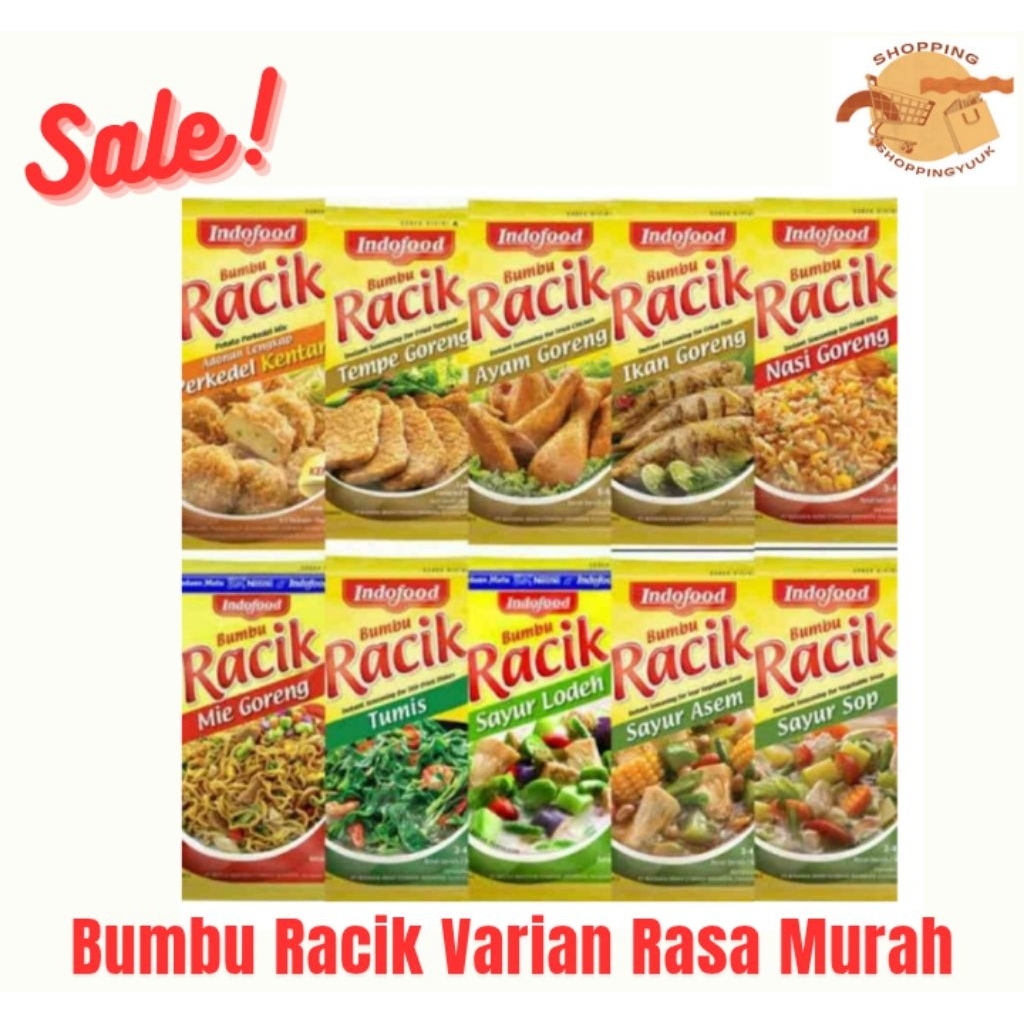 

Bumbu Racik Instant Siap Saji Indofood (26 g/10 sachet/renceng)