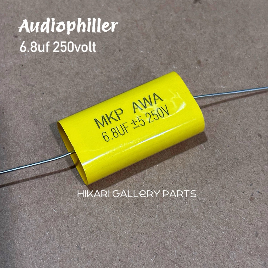Kapasitor Audiophiller 6.8uf 250volt MKP 6,8uf 250 volt Audiophiller