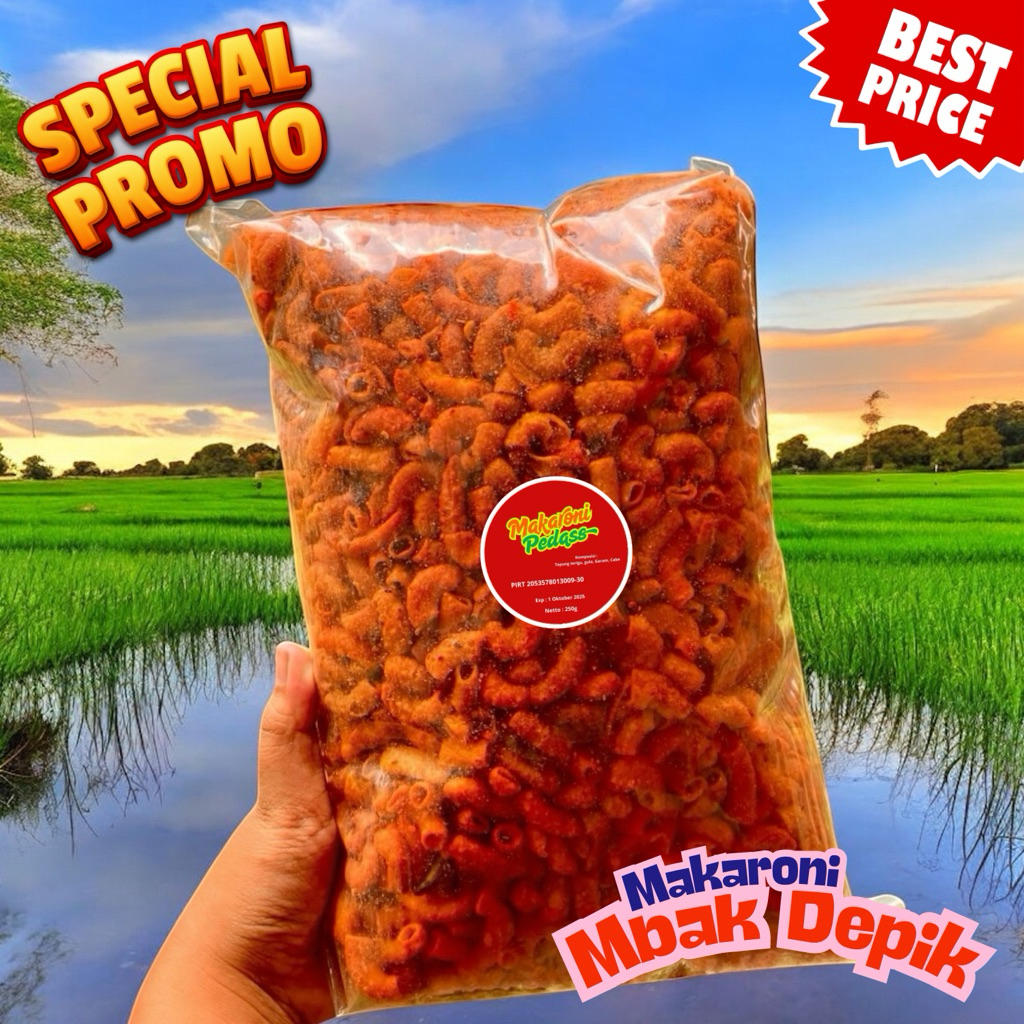 

Makaroni Pedas Isi 250gr – Nikmatnya Sampai ke Hati