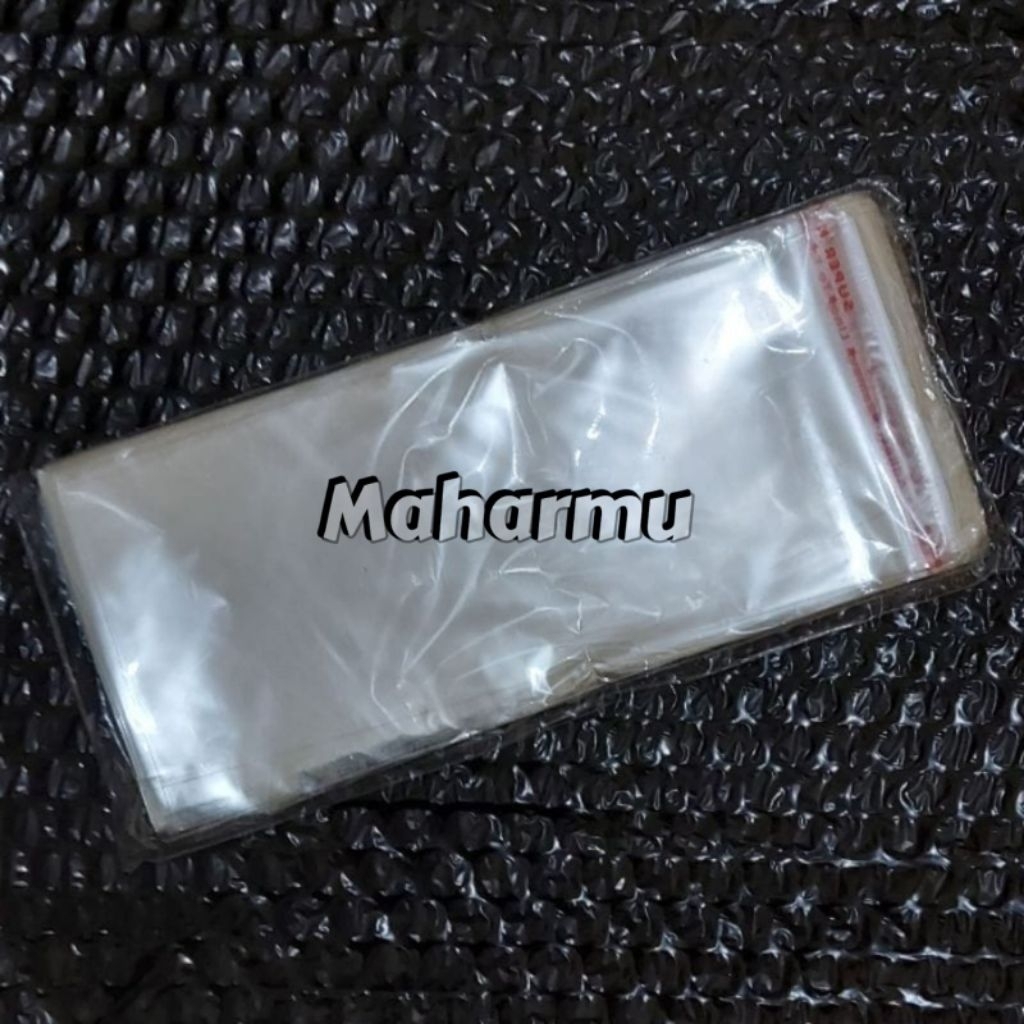 Per Pack Isi 100 Pcs Plastik Opp Lem Plastik Uang Ukuran 7x15 Cm, 7x16 Cm Dan 8x16 Cm Warna Bening T