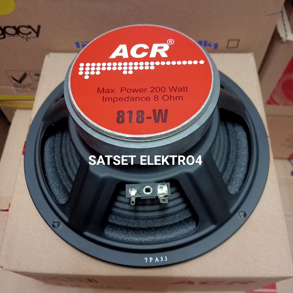SPEAKER ACR 8 INCH 818-W ACR WOOFER 200 WATT ORIGINAL