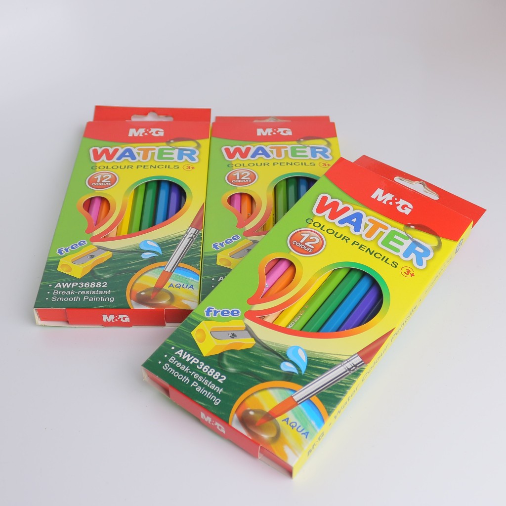 

Pensil Warna M&G 12 Warna Water Colour Pencil AWP36882 Free rautan AWP343D3 Original