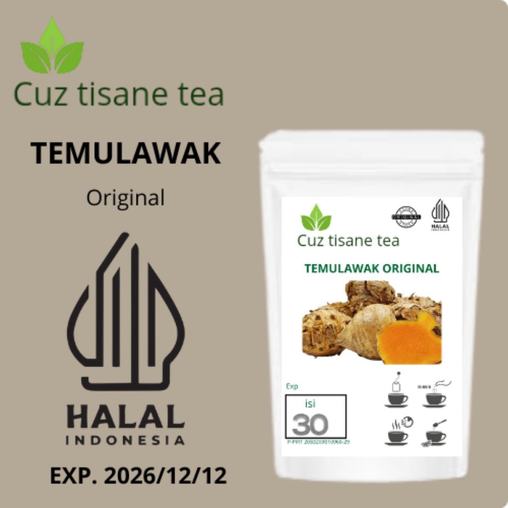 

Cuz tisane tea Teh temulawak original isi 30 teabag