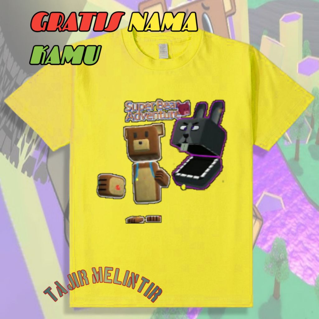 BAJU kaos anak super bear adventure / kaos anak super bear