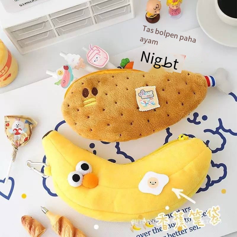 

Korea ins buatan sendiri gadis imut hati gadis super imut kaki ayam tas pensil mewah wanita siswa sederhana tas penyimpanan kapasitas besar