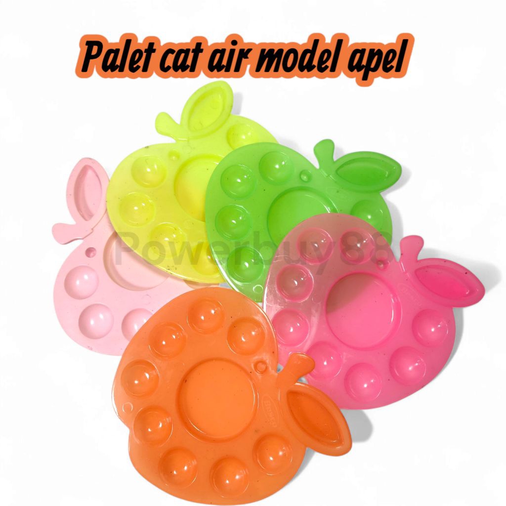 

1 lusin Piring Cat Air Bentuk Apel – Palet Lukis Unik untuk Cat Air & Akrilik