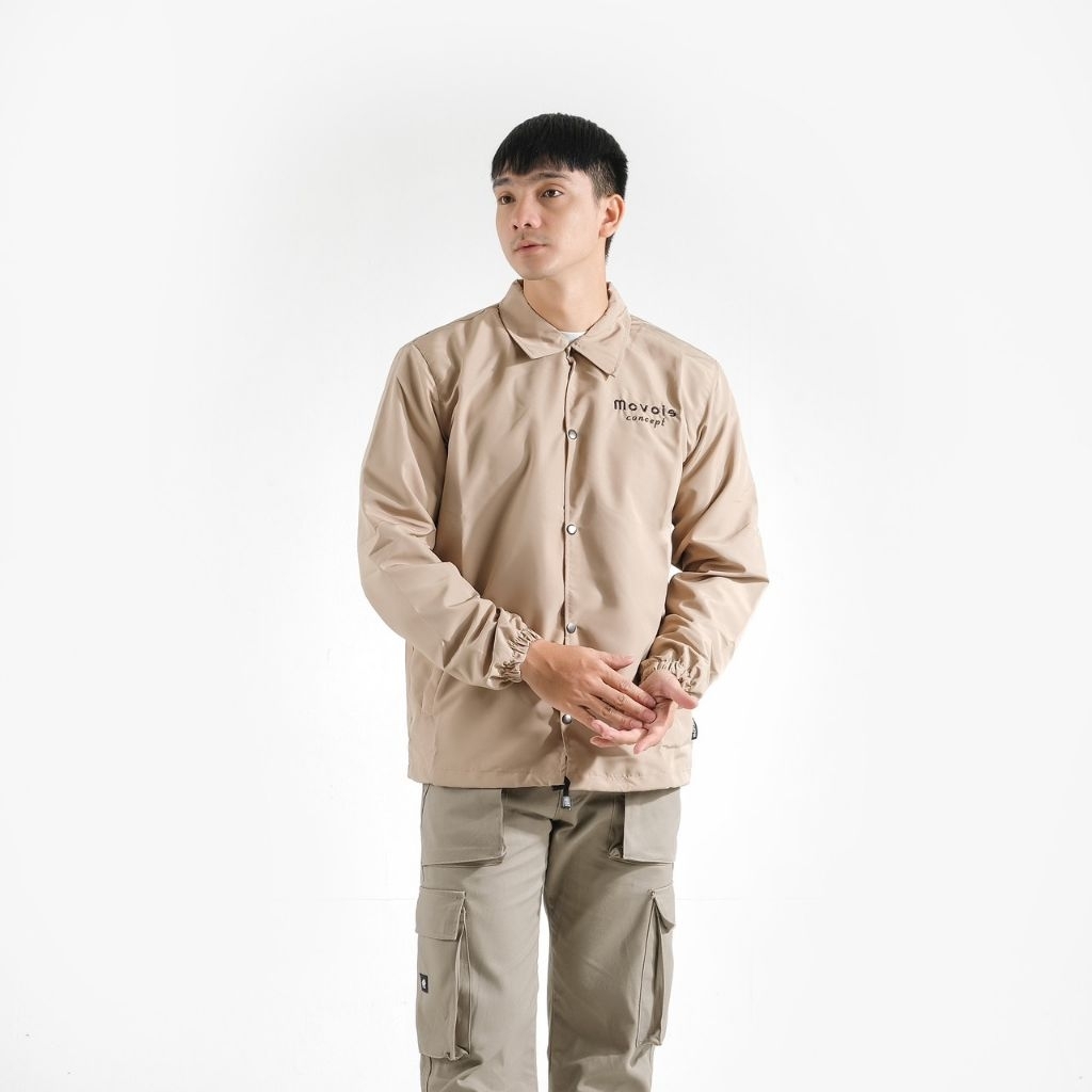 Jaket Coach Taslan Mcvois Cream