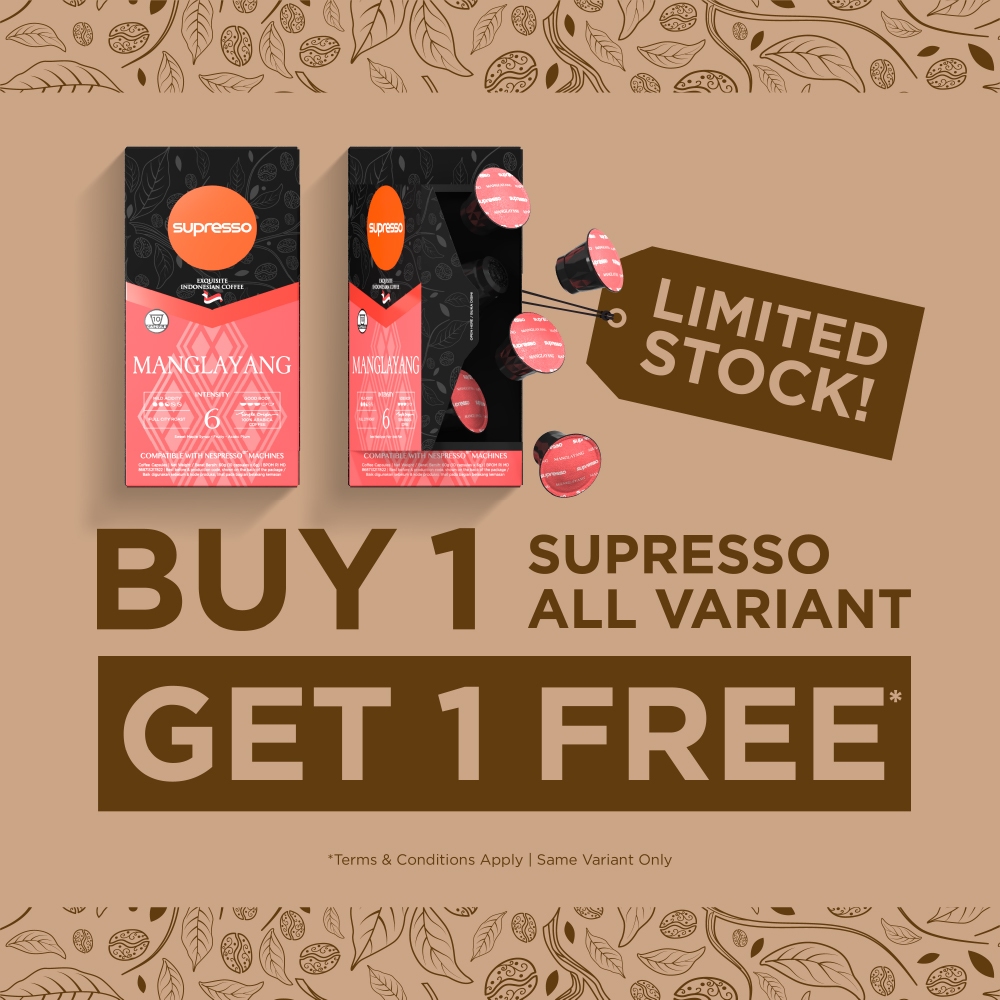 

Supresso Manglayang Coffee Capsules / Kopi Kapsul | Nespresso Compatible