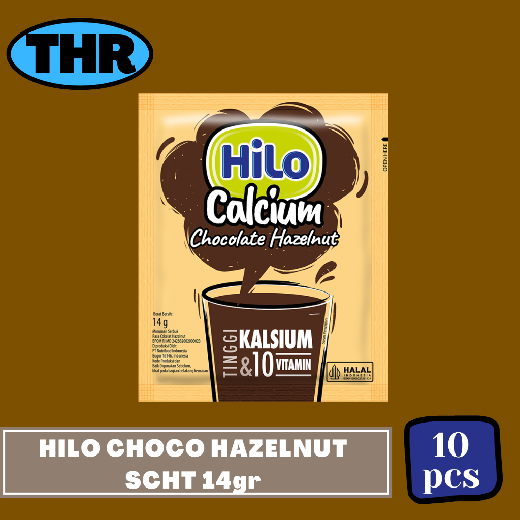 

Hilo Calcium Choco Hazelnut 1 Renceng isi 10pcs (sachet)