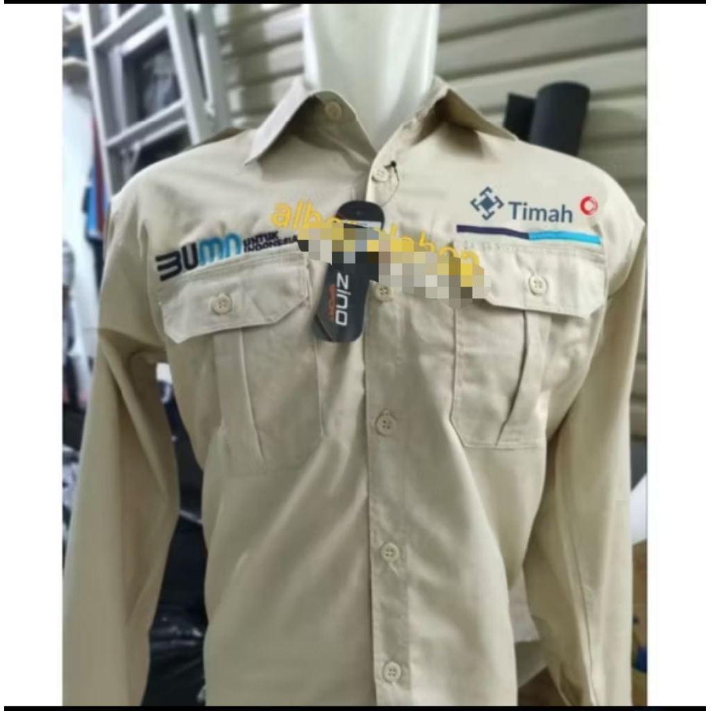 kemeja PT timah baju PT timah seragam PT timah Pdh PT timah kemeja kerja PT timah baju kerja PT tima
