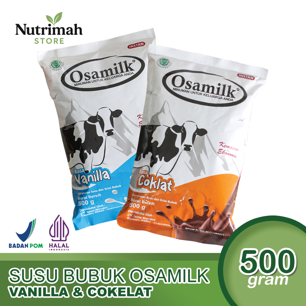 

Osamilk Vanilla & Coklat - 500Gram | Susu Bubuk Penambah Berat Badan