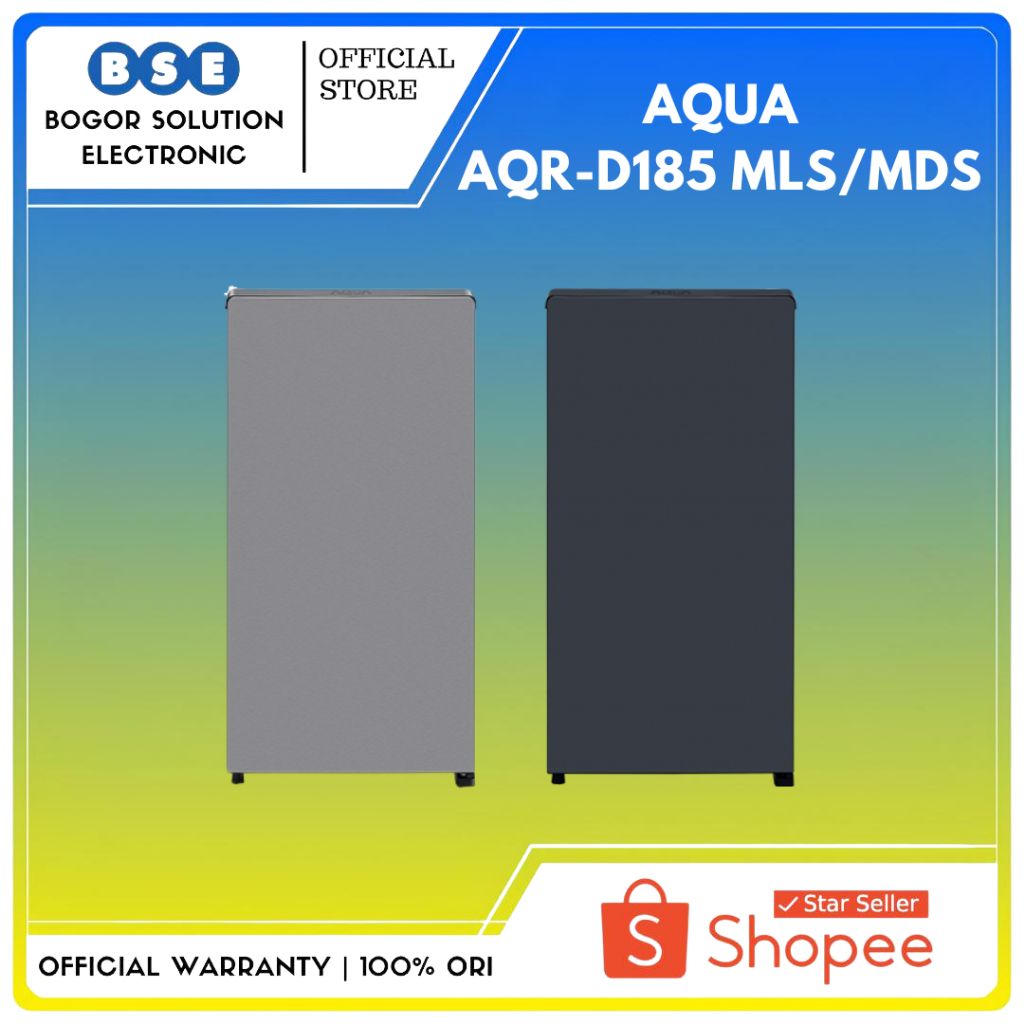 Kulkas 1 Pintu 145 Liter Aqua AQR D185MLS/MDS Aqua AQR-D185 MDS/MLS