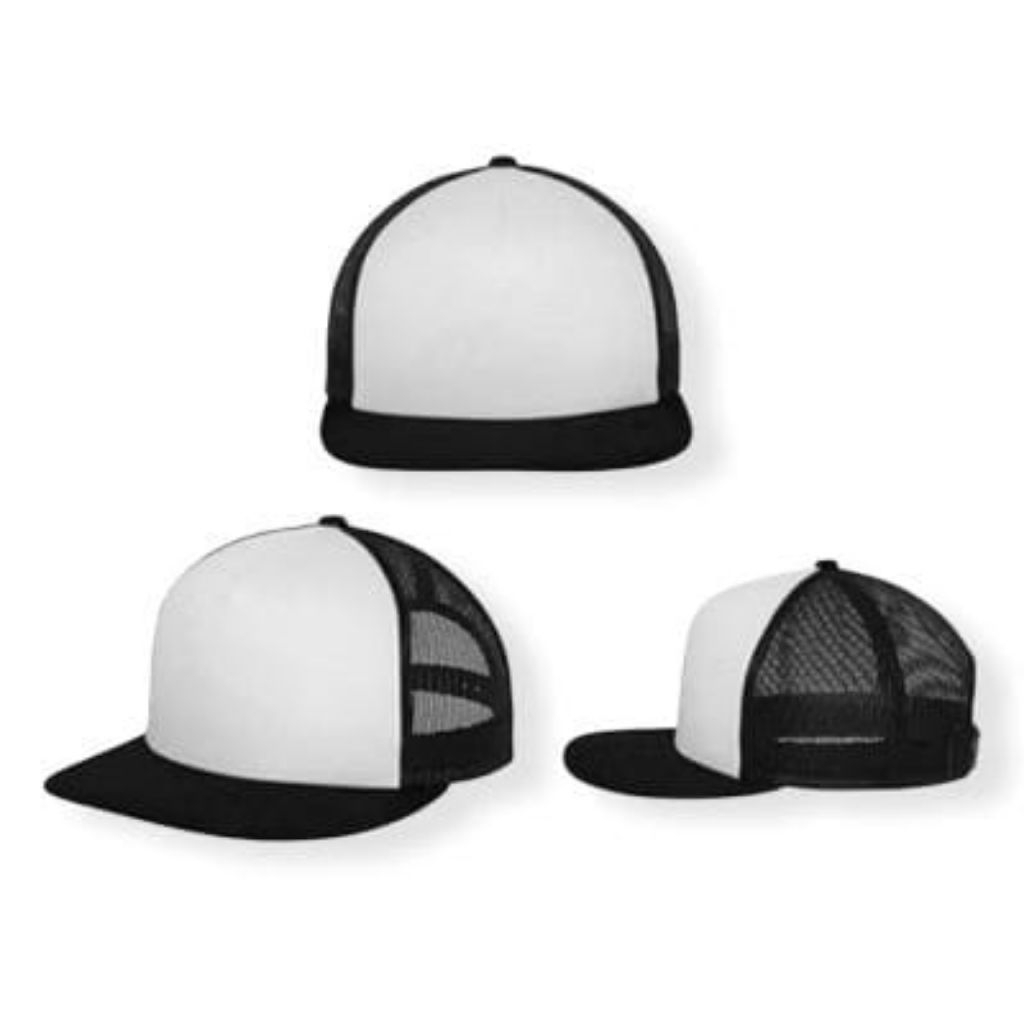 Topi jaring polos / Topi jala polos / Topi trucker polos /  Topi Sintong depan Lurus / Topi Sintong 