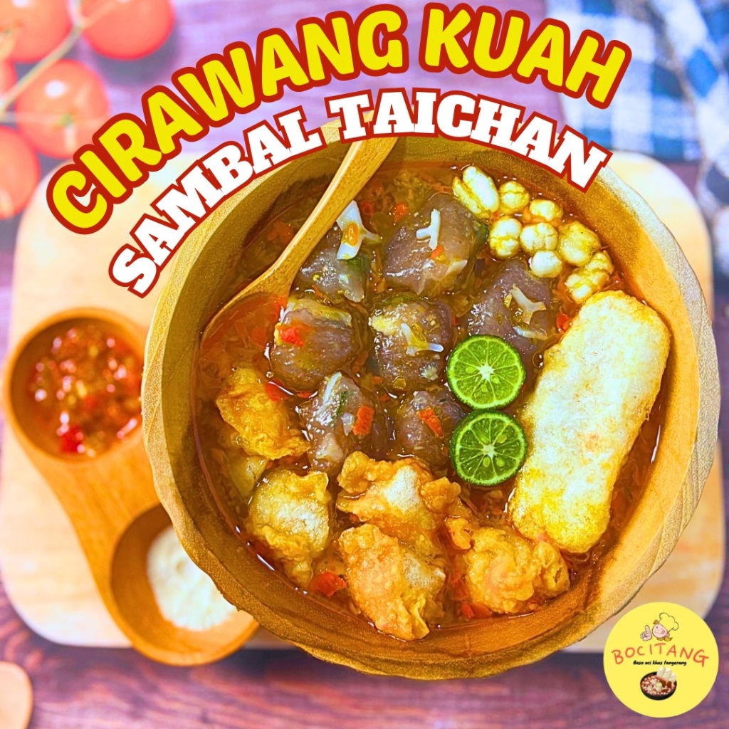 

1 BUNGKUS CIRAWANG KUAH SAMBAL TAICHAN KUAH SEGAR KALDU FOOD Bakso aci kuah Jajanan grosir gratis ongkir Rp.0 - BOCITANG