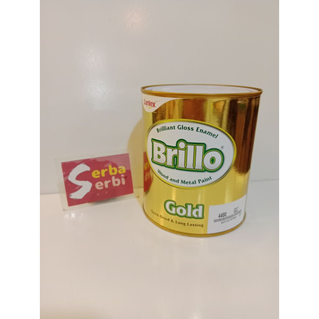 

*0.9LTR METALLIC BRILLO*Cat minyak metalik kayu besi