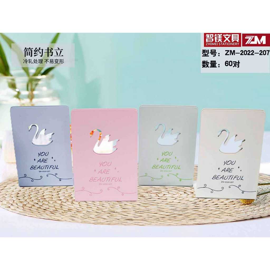 

[FREE DUS] 1 Set Isi 2 Pcs Book End Stand / Sandaran Penyangga Buku Swan Angsa ZM-2022-207