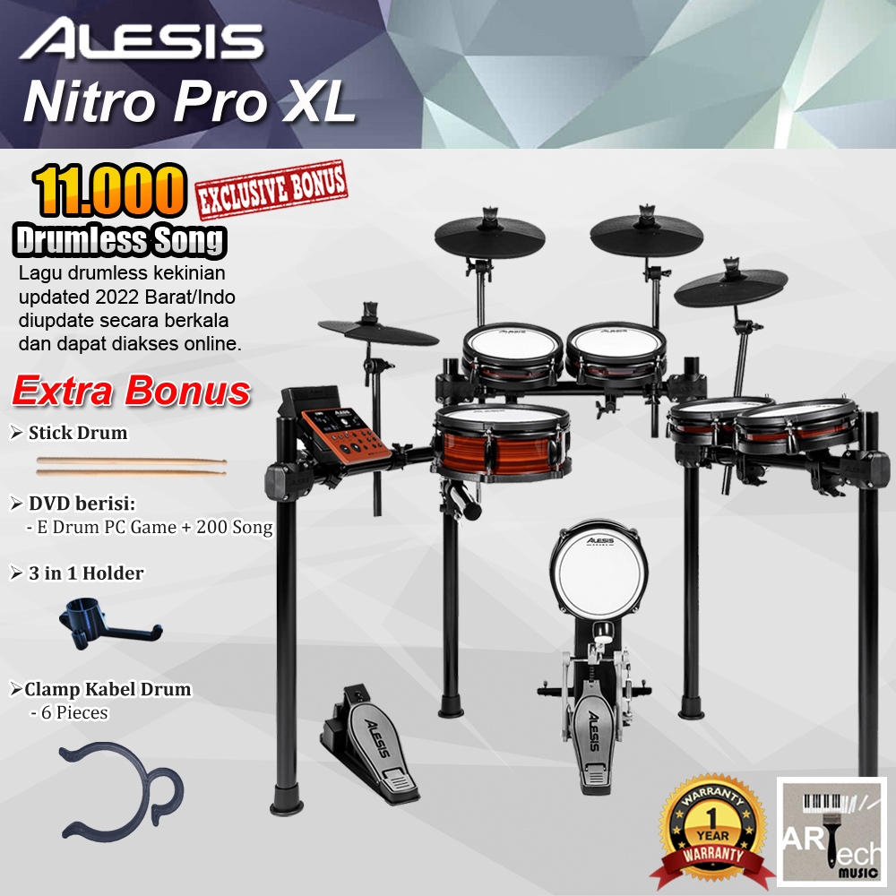 Drum Elektrik Alesis NITRO PRO XL Original Electric Drum Set