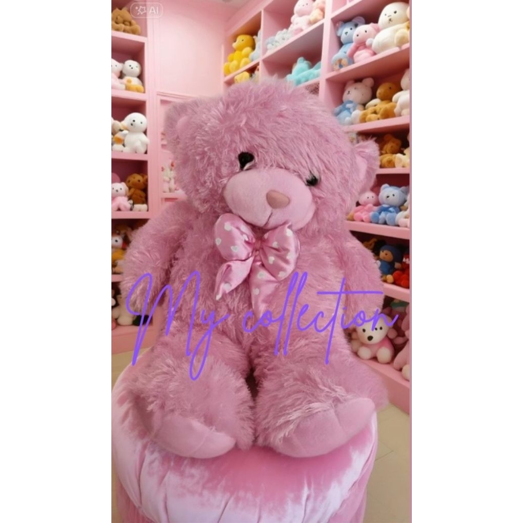 ( Preloved ) Boneka Beruang Jumbo Pink ( like New )