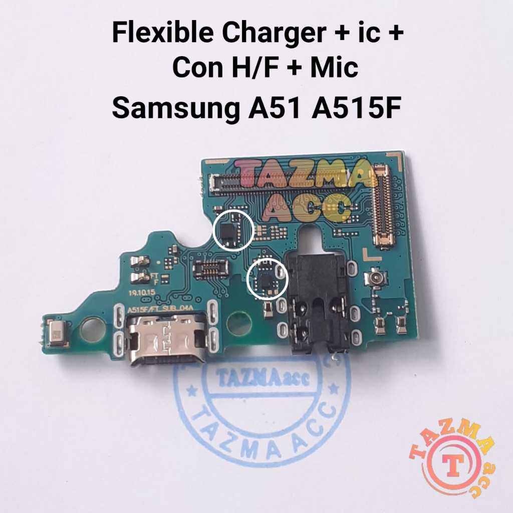 Samsung A51 2020 A515F Ori Flexible Charger + ic Flexibel Fleksibel Konektor Cas Charger SAMSUNG A51