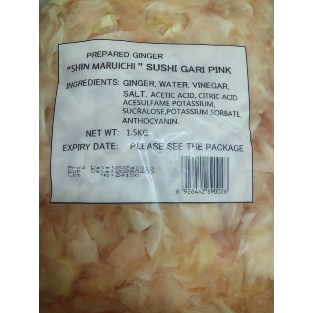

jahe pink sushi (acar jahe merah) repackaged 100gr
