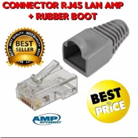 Konektor RJ45 Cat5e AMP Commscope+Plug boot